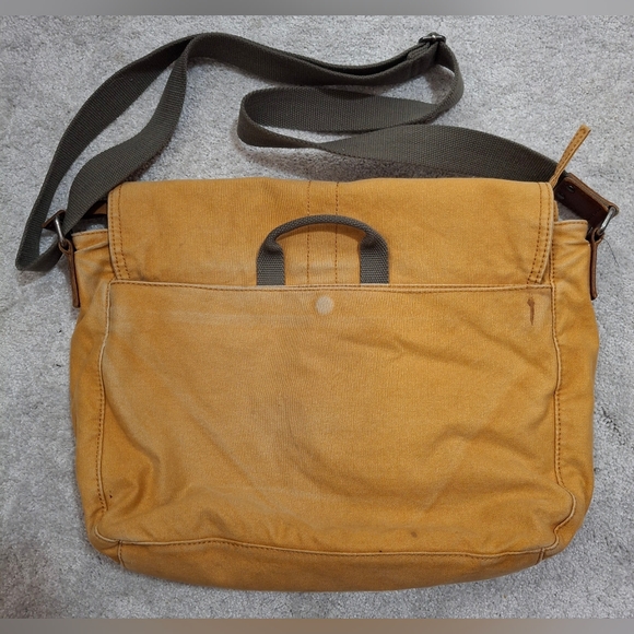 L.L. Bean Vintage Messenger Bag w/ Tartan Lining Rare Find - Picture 2 of 6